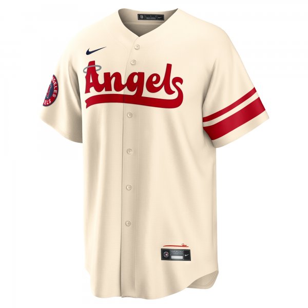 Men's Los Angeles Angels Shohei Ohtani Nike Cream City Connect Replica Player Jersey