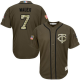 Minnesota Twins #7 Joe Mauer Green Salute to Service Stitched MLB Jersey