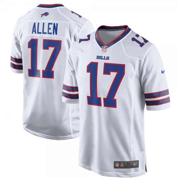 Men's Buffalo Bills Josh Allen Nike White Game Player Jersey