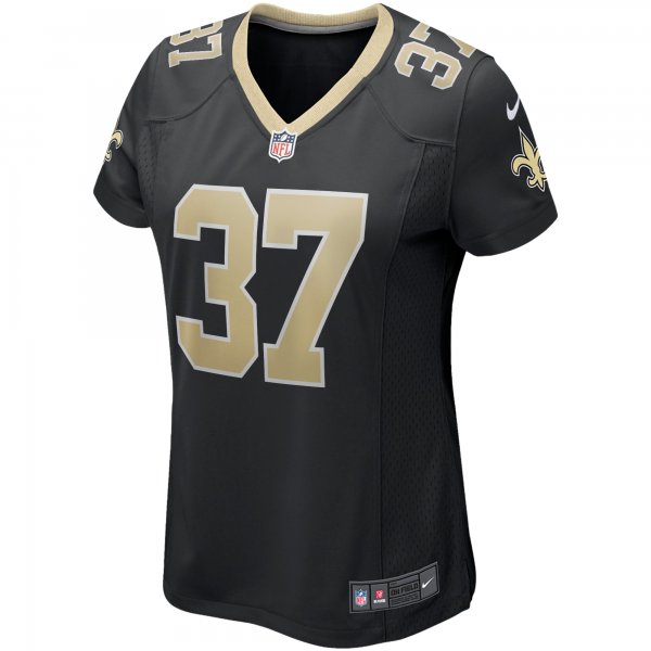 Women's New Orleans Saints Steve Gleason Nike Black Game Retired Player Jersey