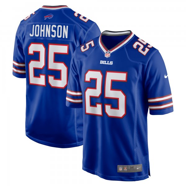 Men's Buffalo Bills Ty Johnson Nike Royal Team Game Jersey