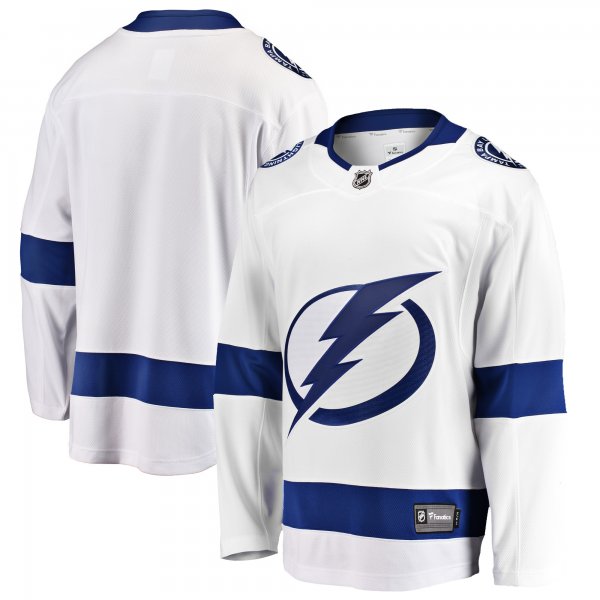 Men's Tampa Bay Lightning Fanatics White Breakaway Away Jersey