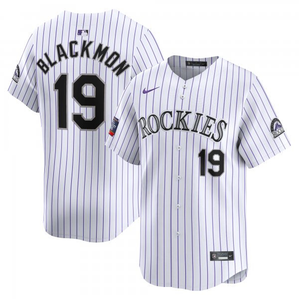 Men's Colorado Rockies Charlie Blackmon Nike White 2024 MLB World Tour Mexico City Series Home Limited Player Jersey