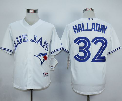 Toronto Blue Jays #32 Roy Halladay White Cool Base Stitched MLB Jersey