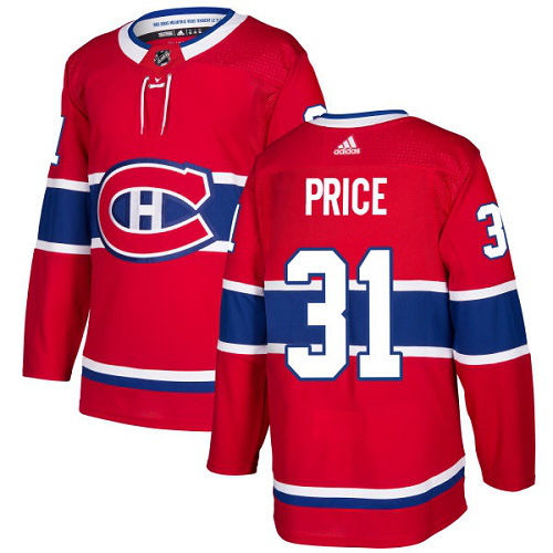 Adidas Montreal Canadiens #31 Carey Price Red Home Stitched Youth NHL Jersey